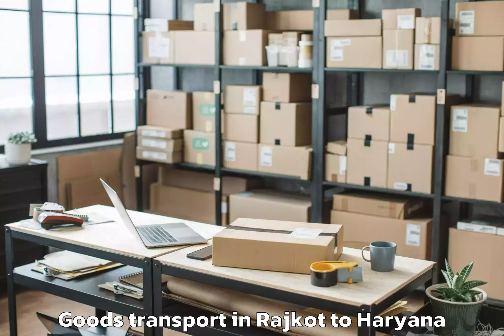 Comprehensive Rajkot to Sampla Goods Transport